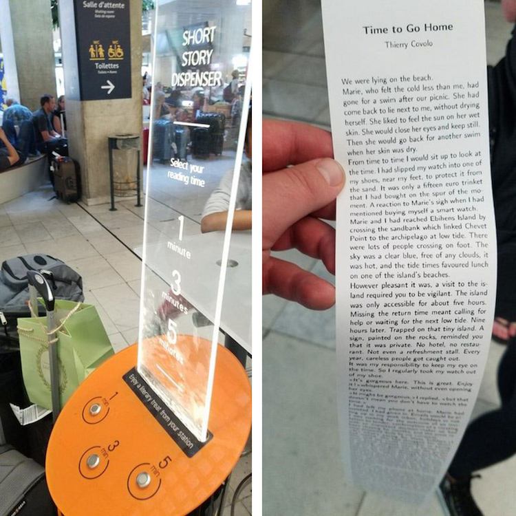 “Έξυπνα” μηχανήματα τυπώνουν ιστορίες για τους επιβάτες που περιμένουν… - Εικόνα 3