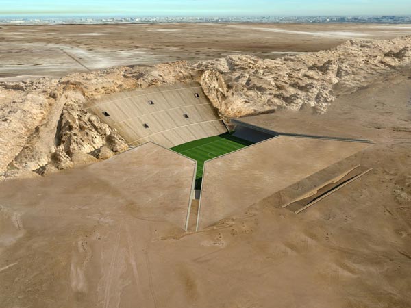 Γήπεδο ποδοσφαίρου καλά… κρυμμένο στην έρημο! - Εικόνα 2