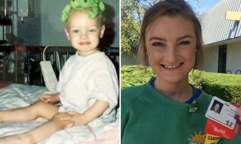 Νίκησε τον καρκίνο ως παιδί και επέστρεψε ως νοσοκόμα στο νοσοκομείο που τη θεράπευσε
