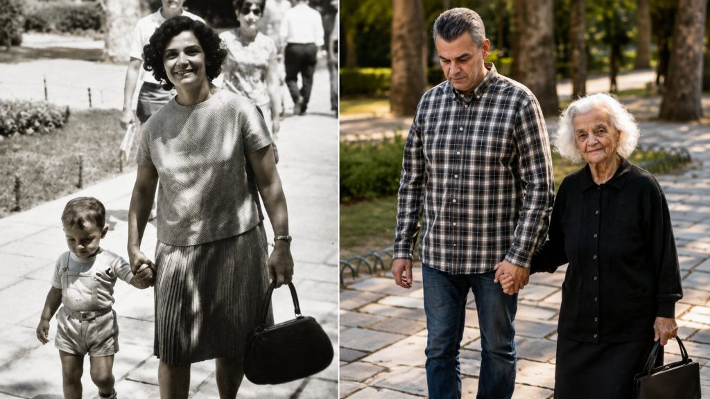 Δύο φωτογραφίες, μία ζωή: Μια συγκινητική ιστορία για τον χρόνο και τον ρόλο του παιδιού και του γονέα