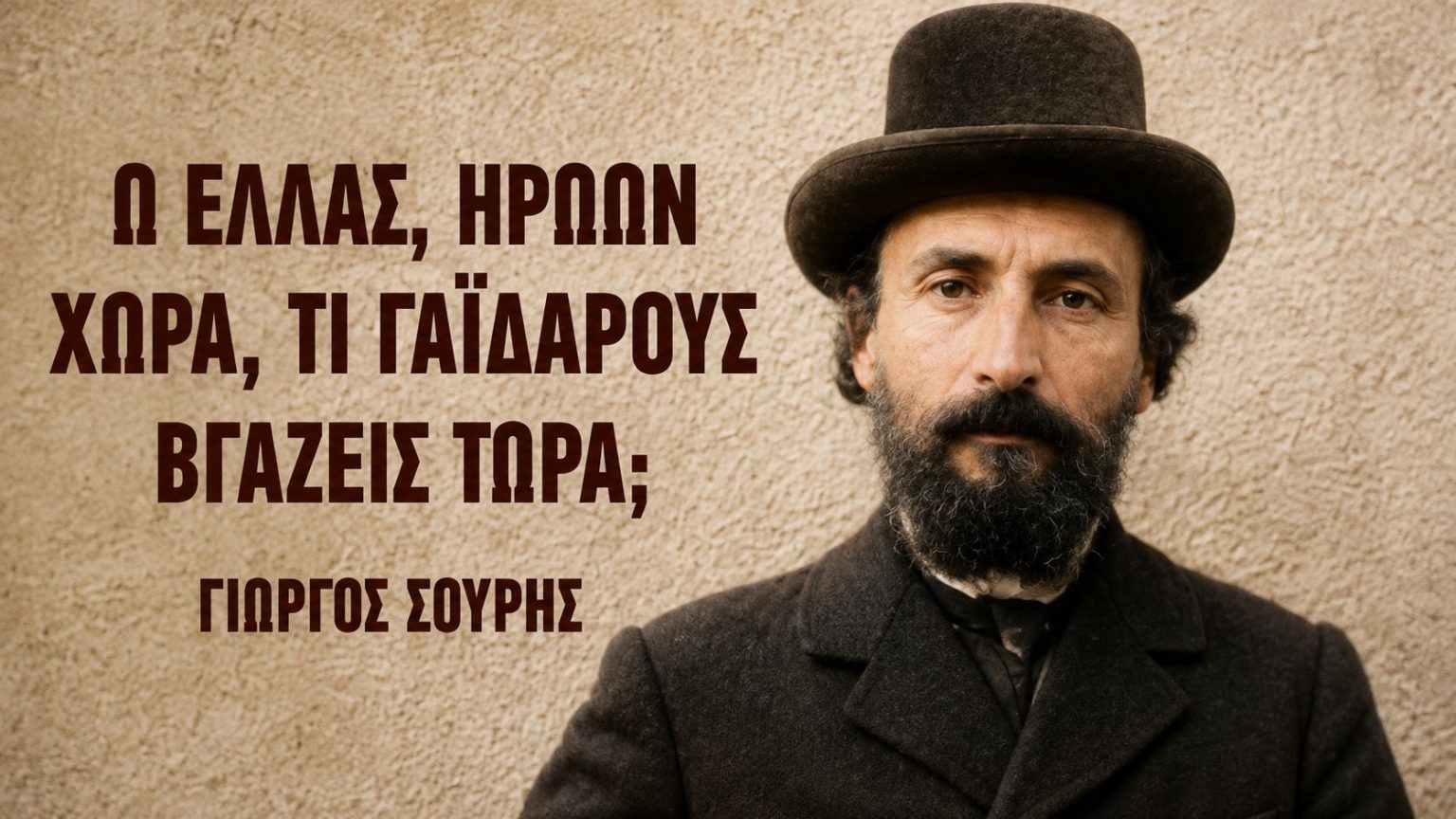 Δυστυχία σου Ελλάς: Γιατί το σατιρικό ποίημα του Γιώργου Σουρή παραμένει συγκλονιστικά επίκαιρο