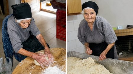 Τα μυστικά του παραδοσιακού ζυμώματος: Πώς η παπαδιά από τη Γαλιά Κρήτης έφτιαχνε το ψωμί του χωριού