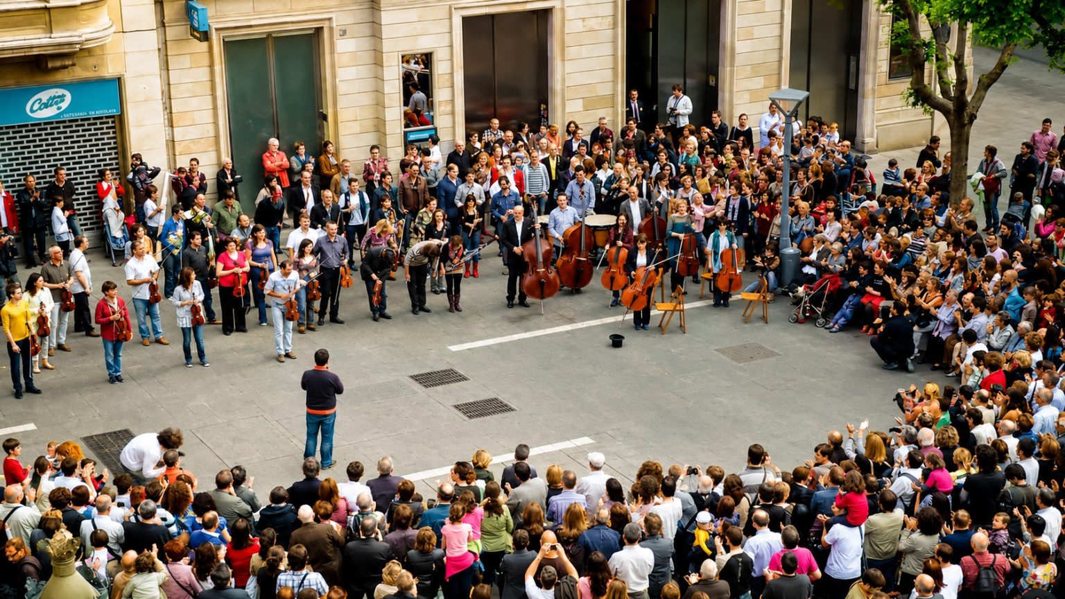 Το εντυπωσιακό flashmob της Sabadell στη Βαρκελώνη που ξεκίνησε από ένα νόμισμα