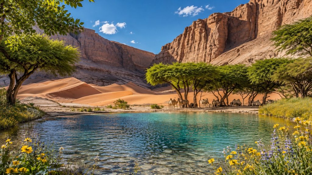 Η Guelta D’ Archei είναι μια εντυπωσιακή όαση ζωής ανάμεσα στους βράχους της Σαχάρας
