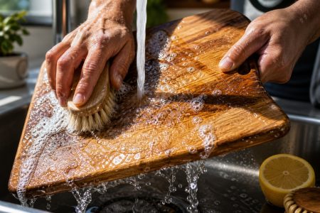 Πώς να καθαρίσετε αποτελεσματικά το ξύλο κοπής σας