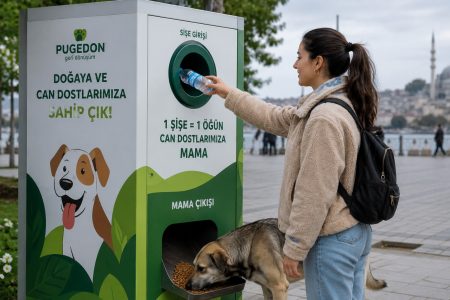 Μηχανήματα στην Τουρκία προσφέρουν τροφή σε αδέσποτα με αντάλλαγμα ένα πλαστικό μπουκάλι