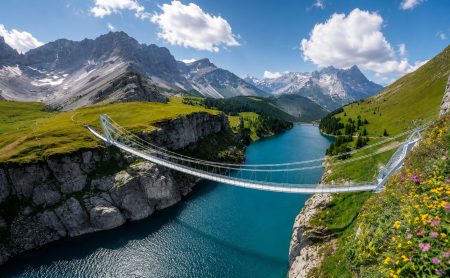 Trift Bridge: Η εντυπωσιακή κρεμαστή γέφυρα 170 μέτρων πάνω από τις Ελβετικές Άλπεις