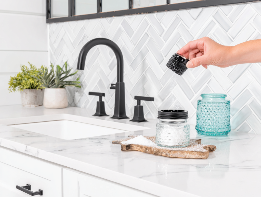 Καθάρισμα μπάνιου με φυσικά υλικά: Πώς το αλάτι μπορεί να σας βοηθήσει