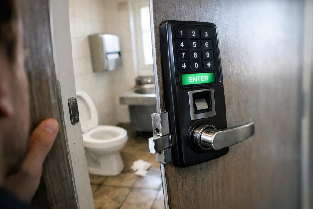 Γυναίκα παρατήρησε ασυνήθιστο αντικείμενο στις τουαλέτες βενζινάδικου και ειδοποίησε τις αρχές