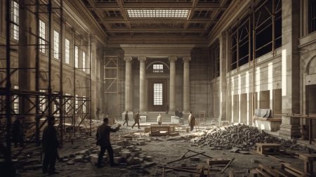 Το 1931 η Βουλή στεγαζόταν σε ημιτελές κτίριο λόγω εργασιών