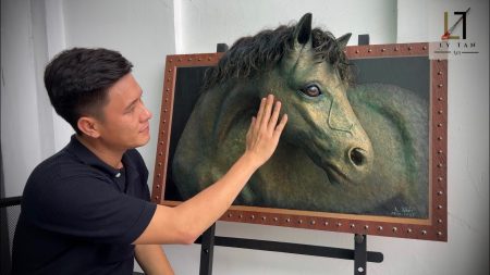 3D άλογο από απρόβλεπτα υλικά: Η ξεχωριστή δημιουργία ενός καλλιτέχνη