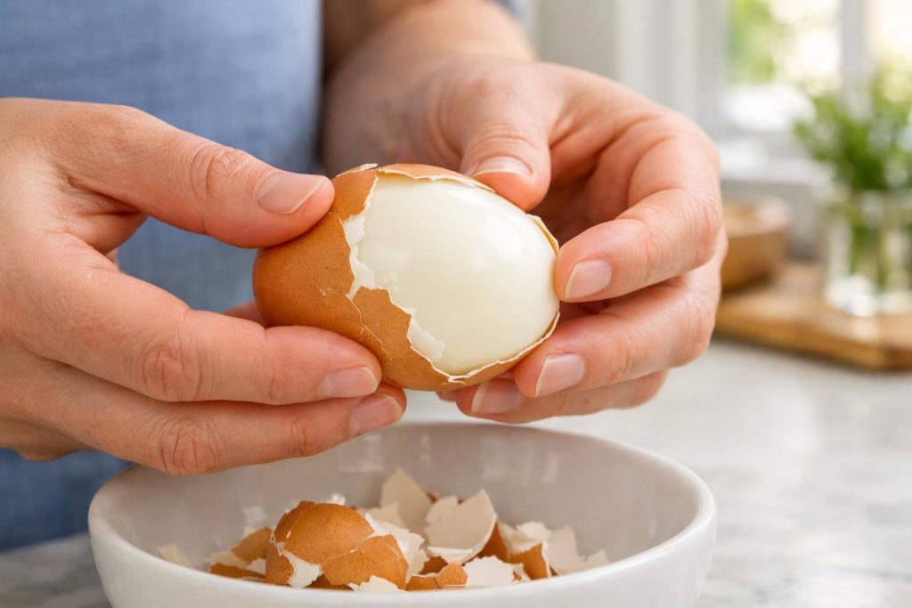 Εύκολο ξεφλούδισμα βραστών αυγών: Το κόλπο που θα σας εξοικονομήσει χρόνο