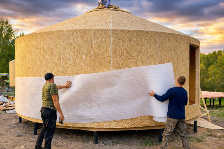 Η διαδικασία κατασκευής μιας χαμηλού κόστους κατοικίας μέσα σε λίγες ημέρες