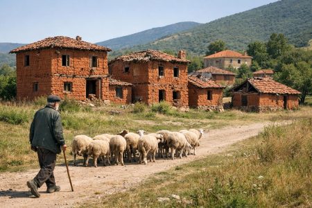Γάβρος: Το χωριό της Καστοριάς με τα κόκκινα πλινθόκτιστα σπίτια