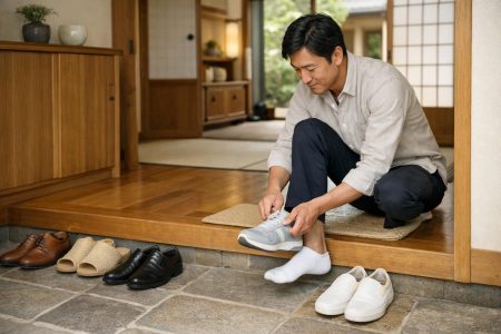 Η ιαπωνική συνήθεια του genkan και πώς βελτιώνει την υγιεινή στο σπίτι.