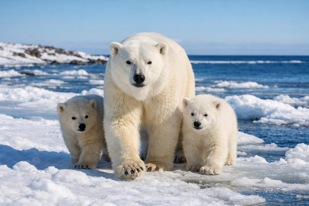 Μια σπάνια υιοθεσία πολικής αρκούδας στον Καναδά εκπλήσσει τους επιστήμονες.