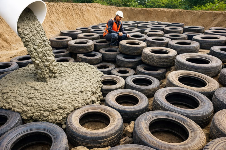 Πώς να επαναχρησιμοποιήσετε παλιά ελαστικά για πρακτικές κατασκευές.