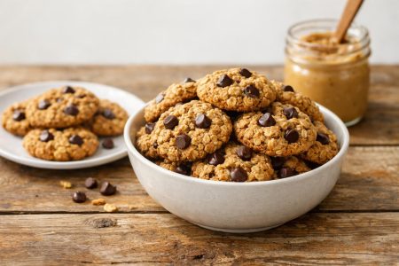 Υγιεινά μπισκότα βρώμης με 4 απλά υλικά