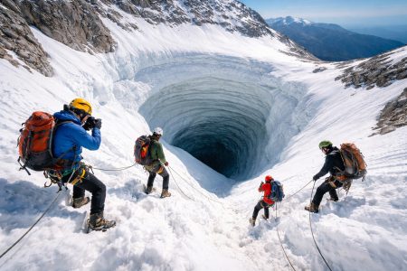 Η χιονότρυπα του Φαλακρού: το σημείο όπου το χιόνι δεν λιώνει ποτέ.